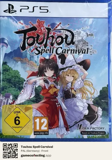 Touhou Spell Carnival PlayStation 5, Germany box front