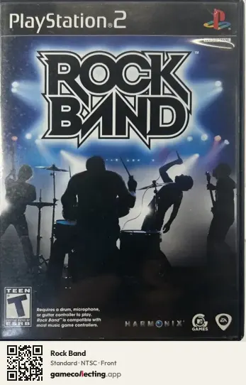 Rock Band PlayStation 2, NTSC box front