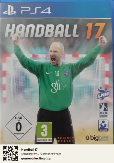 Handball 17 PlayStation 4, Germany box front