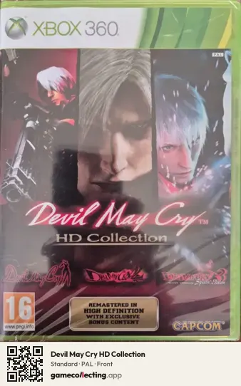 Devil May Cry HD Collection Xbox 360, PAL box front