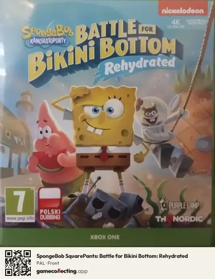 SpongeBob SquarePants: Battle for Bikini Bottom: Rehydrated Xbox One, PAL box front