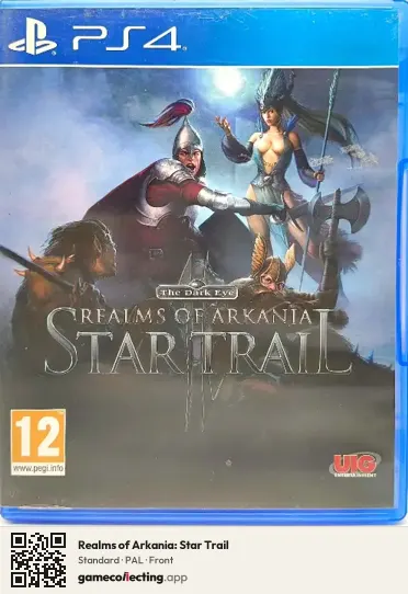 Realms of Arkania: Star Trail PlayStation 4, PAL box front