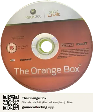 The Orange Box Xbox 360, PAL disc