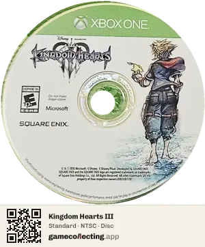 Kingdom Hearts III Xbox One, NTSC disc