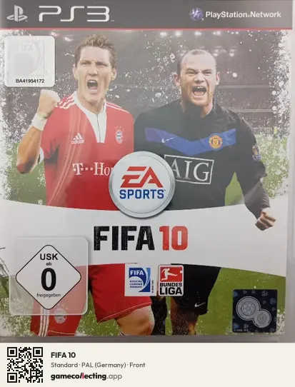 FIFA 10 PlayStation 3, Germany box front