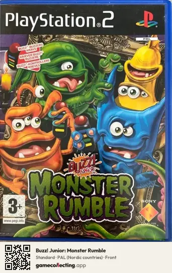 Buzz! Junior: Monster Rumble PlayStation 2, Nordic countries box front