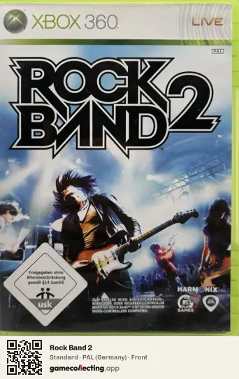 Rock Band 2 Xbox 360, Germany box front