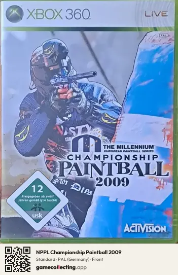 NPPL Championship Paintball 2009 Xbox 360, Germany box front