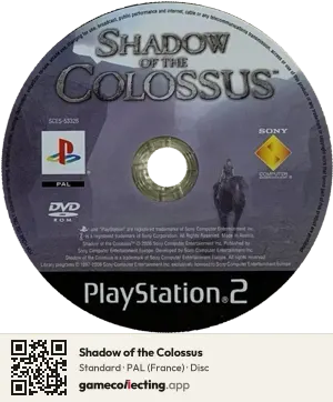 Shadow of the Colossus PlayStation 2, PAL disc