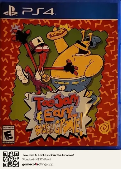 ToeJam & Earl: Back in the Groove! PlayStation 4, NTSC box front