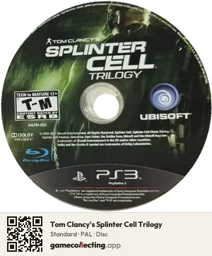 Tom Clancy's Splinter Cell Trilogy PlayStation 3, PAL disc