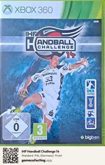 IHF Handball Challenge 14 Xbox 360, Germany box front