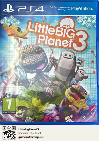 LittleBigPlanet 3 PlayStation 4, PAL box front