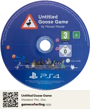 Untitled Goose Game PlayStation 4, PAL disc
