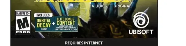 Tom Clancy's Rainbow Six Extraction, the ESRB box on its front