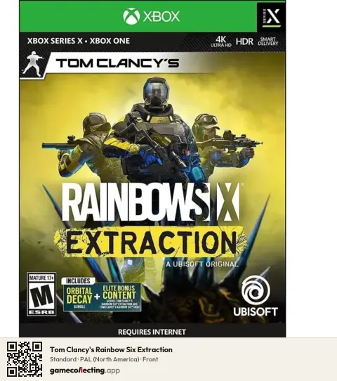 Tom Clancy's Rainbow Six Extraction Xbox One, North America box front