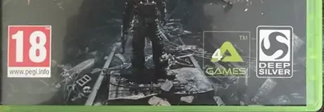 Metro: Last Light, the PEGI square on its front