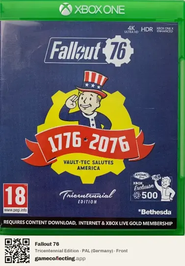 Fallout 76 Xbox One, Germany box front
