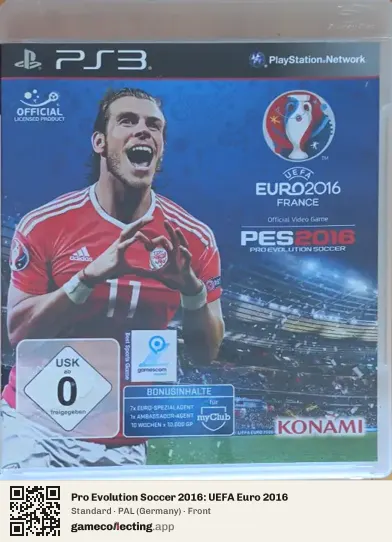 Pro Evolution Soccer 2016: UEFA Euro 2016 PlayStation 3, Germany box front