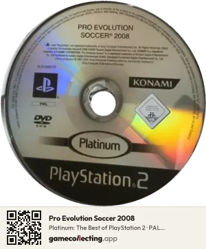 Pro Evolution Soccer 2008 PlayStation 2, PAL disc