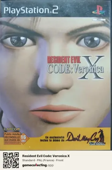 Resident Evil Code: Veronica X PlayStation 2, France box front