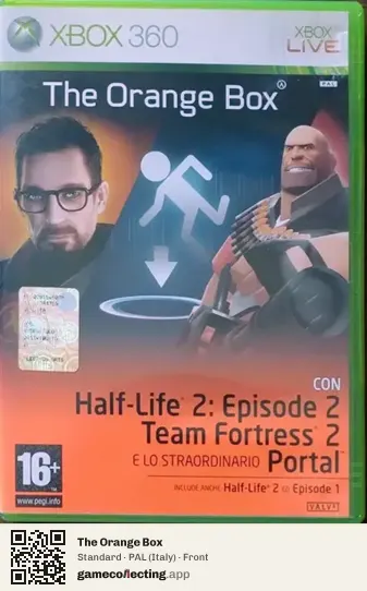 The Orange Box Xbox 360, Italy box front