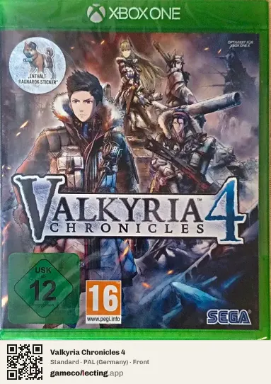 Valkyria Chronicles 4 Xbox One, Germany box front