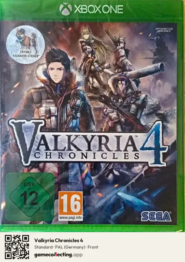 Valkyria Chronicles 4 Xbox One, Germany box front