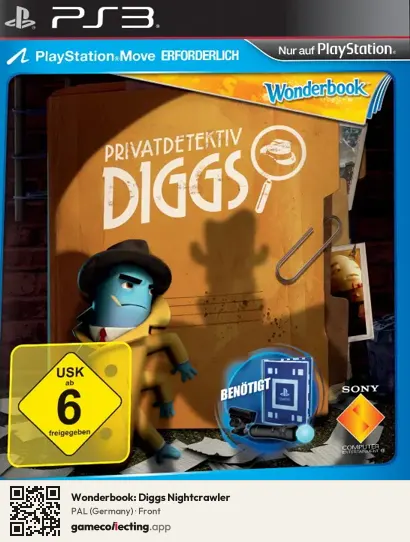 Wonderbook: Diggs Nightcrawler PlayStation 3, Germany box front