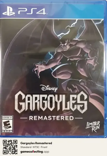 Gargoyles Remastered PlayStation 4, NTSC box front