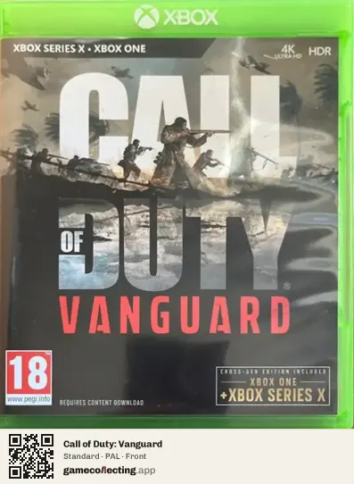 Call of Duty: Vanguard Xbox Series X, PAL box front