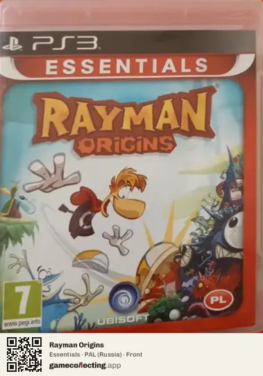 Rayman Origins PlayStation 3, Russia box front