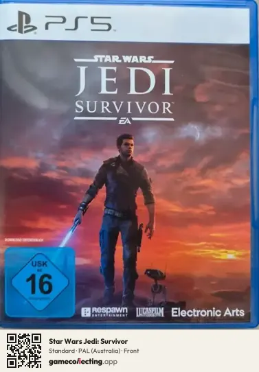 Star Wars Jedi: Survivor PlayStation 5, Australia box front