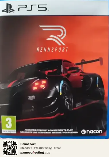 Rennsport PlayStation 5, Germany box front