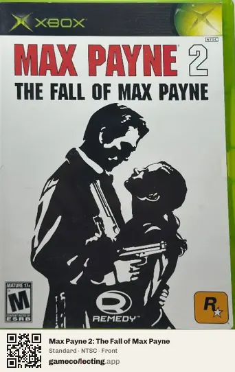 Max Payne 2: The Fall of Max Payne Xbox, NTSC box front