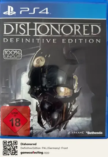 Dishonored PlayStation 4, Germany box front