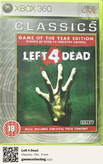 Left 4 Dead Xbox 360, PAL box front