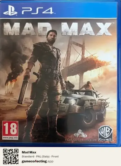 Mad Max PlayStation 4, Italy box front
