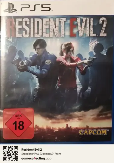 Resident Evil 2 PlayStation 5, Germany box front