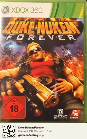Duke Nukem Forever Xbox 360, Germany box front