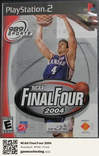 NCAA Final Four 2004 PlayStation 2, NTSC box front