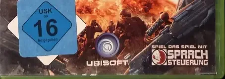 Tom Clancy's EndWar, the USK square on its front