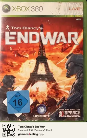 Tom Clancy's EndWar Xbox 360, Germany box front