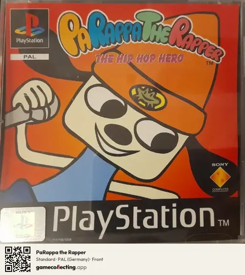PaRappa the Rapper PlayStation, Germany box front