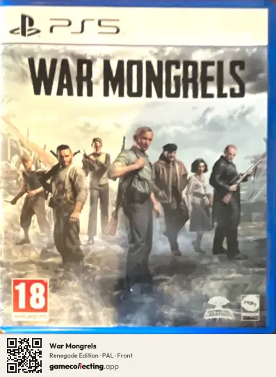 War Mongrels PlayStation 5, PAL box front