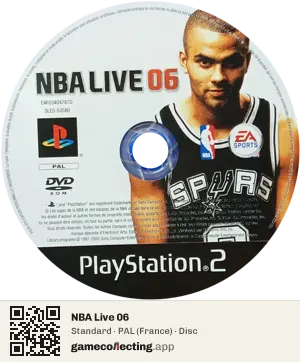 NBA Live 06 PlayStation 2, PAL disc