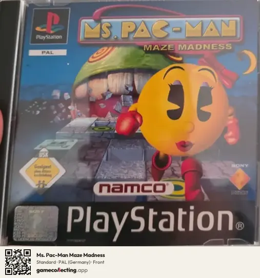 Ms. Pac-Man Maze Madness PlayStation, Germany box front