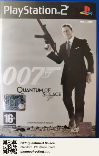 007: Quantum of Solace PlayStation 2, Italy box front