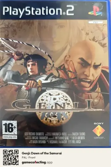 Genji: Dawn of the Samurai PlayStation 2, PAL box front