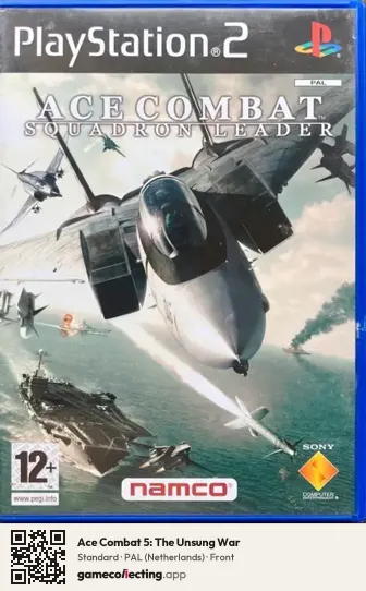 Ace Combat 5: The Unsung War PlayStation 2, Netherlands box front